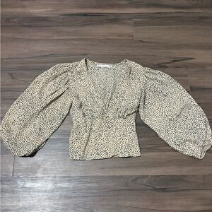 Abercrombie & Fitch Cheetah Patterned Blouse